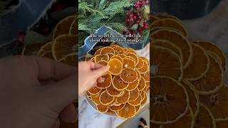 How to make PERFECT dried orange slices for holiday decorations 🍊 christmasdecor holidaydecor [upl. by Tuck]