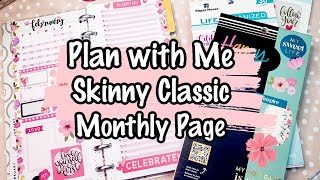 Plan with me skinny classic Happy Planner [upl. by Anemolihp]