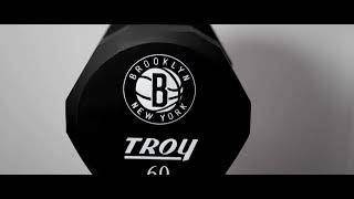 Troy 12Sided Urethane Dumbbells with Custom Logo [upl. by Nooj]