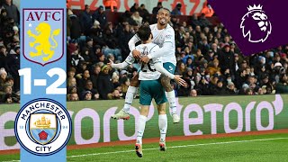 BERNARDO VOLLEY  MAN CITY HIGHLIGHTS  Aston Villa 12 City  Dias Bernardo Silva amp Watkins Goals [upl. by Aneelad]