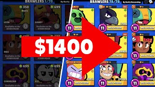 I spent 4 months to Unlock amp MAX Every Brawler [upl. by Adnirol159]