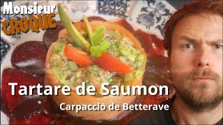 Tartare de Saumon  Monsieur CROQUE [upl. by Samul920]