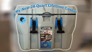 My New 28 Quart Lifetime Cooler [upl. by Idnew]