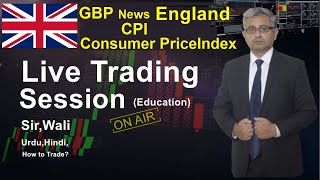 Trading Session 655  Gold Analysis Learning with Practical  UK CPI News [upl. by Ycniuqed]