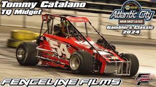 Tommy Catalano TQ Midget Gamblers Classic Atlantic City Indoor Auto Race 2024 [upl. by Ahsiat]