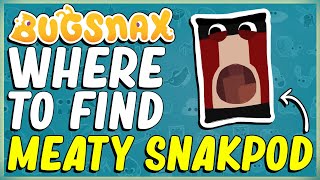 WHERE TO FIND AND HOW TO CATCH A MEATY SNAKPOD IN BUGSNAX  SIZZLIN SANDS  BUGAPEDIA [upl. by Fulvi189]