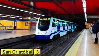 San Cristóbal L3  Metro de Madrid  Serie 3000 [upl. by Voorhis704]