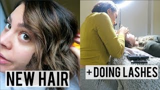 I LIGHTENED MY HAIR AGAIN  DOING TONS OF LASHES  VLOG [upl. by Livia]