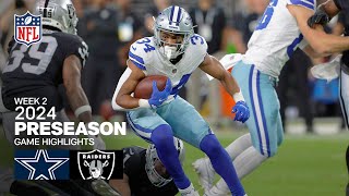 Dallas Cowboys vs Las Vegas Raiders  2024 Preseason Week 2 Game Highlights [upl. by Pardew]