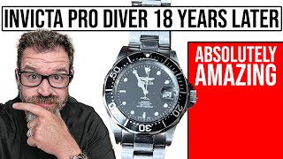 Invicta Pro Diver after 18 YEARS Craziest Dive Watch Value Ever [upl. by Ellehcyar]