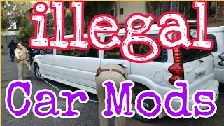 Illegal Car Modifications in India  illegal custom car modifications [upl. by Alo]