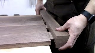 Building a Shaker Inspired Solid Walnut Bed  Part 2  Headboard and Footboard Joinery [upl. by Notnef]