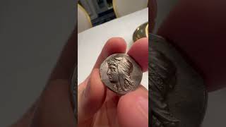 Carthage Tetradrachm Subscribe for more ancientcoins coin silver history greece coins rare [upl. by Nolad213]