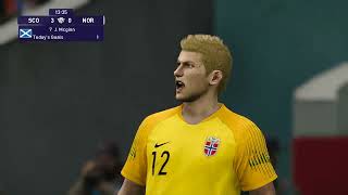 C ADAMS SCORE VS NORGE  PES 2021 GAMEPLAY [upl. by Alra]