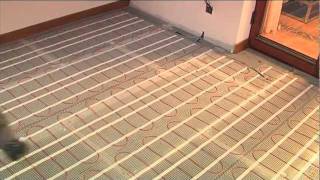 ECOFLOOR Underfloor Heating Mat Installation [upl. by Chaney]