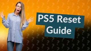 How to factory reset PlayStation 5 [upl. by Drape]