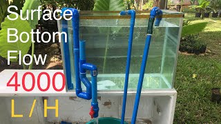 OVERFLOW AQUARIUM SYSTEM for undrilled fish tank [upl. by Subak]