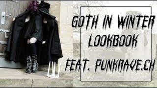 Goth in Winter Lookbook feat Punkravech I Punkrave Haul I Mademoiselle Tineoidea [upl. by Kimberlyn997]