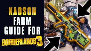 Borderlands 3 Kaoson M6 Captain Traunt Farm Guide [upl. by Ahsataj]