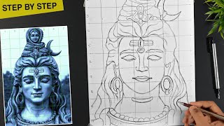 How to draw lord shiva Mahashivratri drawing Shiva drawing outline Shiva drawing step by step [upl. by Baram]