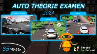 Auto Theorie Examen 2024  Gevaarherkenning  Kennis  Inzicht [upl. by Zulema425]