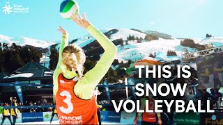 Snow Volleyball  NEW Outdoor Sport with Breathtaking Sceneries [upl. by Hazelton994]