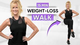 Best Walking Exercise For Weight loss  15 Minute Walk At Home Women Over 50 [upl. by Fedora]