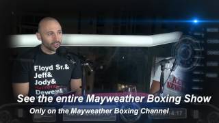 Mayweather Boxing Show discusses quotcheap shotquot by Murthel Groenhart at Glory 42 [upl. by Blackmore455]