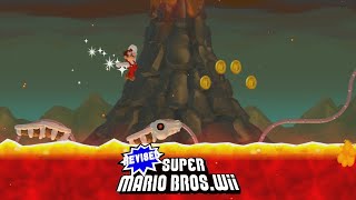 Revised Super Mario BrosWii 28 Walkthrough 100 [upl. by Ahsal]