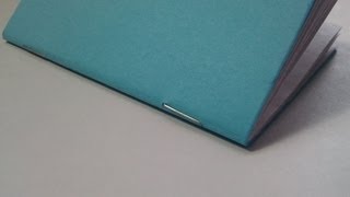 How to bind a book with staples saddle stitch binding [upl. by Jazmin]