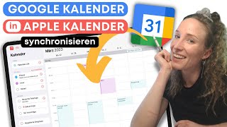 Google Kalender in Apple Kalender synchronisieren am iPad oder iPhone [upl. by Dudley]