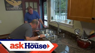 How to Secure an Undermount Kitchen Sink  Ask This Old House [upl. by Yelrebmik32]