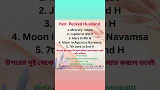 Hen pecked husband combination in Astrology viralshorts spiritualawakening indianastrology [upl. by Kathye295]