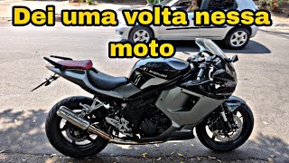 DEI UMA VOLTA NA KASINSKI COMET GTR 650 VEJA COMO FOI MOTOVLOG [upl. by Wane]