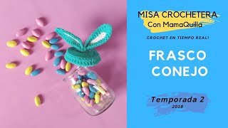 FRASCO CONEJO de PASCUAS  Crochet Paso a Paso por mamaQuilla [upl. by Aicilef295]