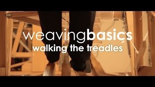 Weaving Basics Walking the Treadles [upl. by Leonanie34]