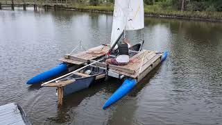 outrigger canoe with sail rig by Expandacraft [upl. by Eytteb]