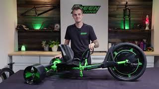 Huffy  20inch Green Machine Operation  Drift Trike [upl. by Nennarb]