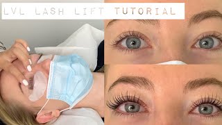 HOW TO LVL Lash Lift Tutorial [upl. by Reidar]