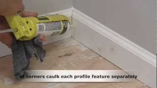 How to Caulk Trim Molding [upl. by Glaab397]