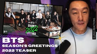 DJ REACTS to KPOP  BTS SEASON’S GREETINGS 2022 TEASER [upl. by Nosnev755]