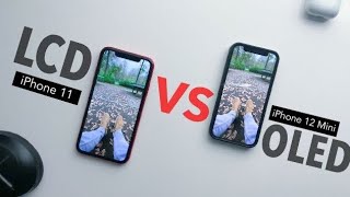 TEST écran OLED VS LCD  le LCD est meilleur  comparatif écran iPhone 12 Mini VS iPhone 11 [upl. by Eilhsa928]