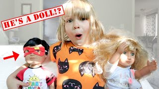 The Doll Maker Turned Ryan into a DOLL My PB and J Plays with The Doll Maker [upl. by Jsandye]