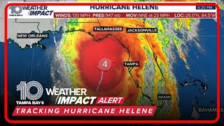 HURRICANE HELENE UPDATE Storm makes landfall in Florida as a Category 4 storm [upl. by Idisahc]