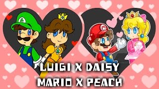 Crazy in loveLuigiXDaisy and MarioXPeach Tribute [upl. by Rodolph]