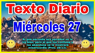 Texto diario miércoles 27 de septiembre 2023 ✅ texto diario 🔴 TEXTO DIARIO de Hoy [upl. by Ximenez]