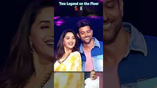 Hrithik Roshan and Madhuri Dixit Dancing Together Dance Legend [upl. by Dekeles]