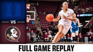 Duke vs Florida State Full Game Replay  202223 ACC Women’s Basketball [upl. by Lairret206]