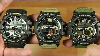 CASIO MUDMASTER GG10001A VS GG10001A3 VS GG10001A5 [upl. by Ayotaj24]