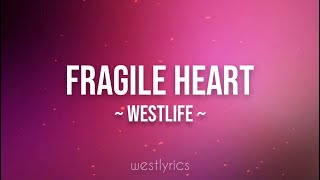 Westlife  Fragile heart Lyrics Video [upl. by Ainaled]